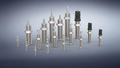 Die neue Industriestoßdämpfer-Familie PowerStop 2.0 mit den vier Serien Mini Energy, Standard Energy, High Energy und Adjustable Energy