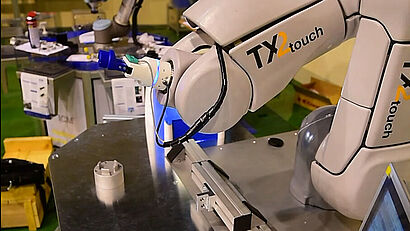 HRC system with a gripper for human-robot collaboration (HRC series) from the Zimmer Group