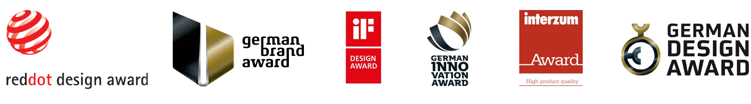 Zimmer Group Awards Logos der Auszeichnungen